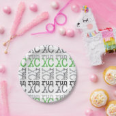 Cross Country Running - Green - XC Run Pappteller (Party)