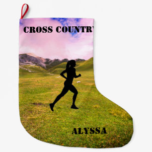 Cross Country Running Großer Weihnachtsstrumpf