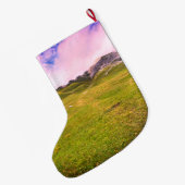 Cross Country Running Großer Weihnachtsstrumpf (Rückseite (Hängend))