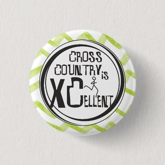 Cross Country Running ist XCellent © Button (Vorderseite)