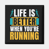 Cross Country Running Life Is Better When Athletic Magnet (Vorne)