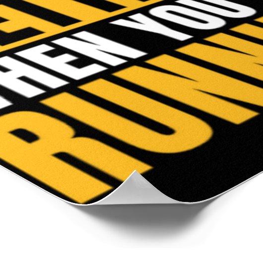 Cross Country Running Life Is Better When Athletic Poster (Ecke)