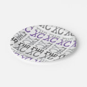 Cross Country Running - Lila - XC Run Pappteller (Schrägansicht)