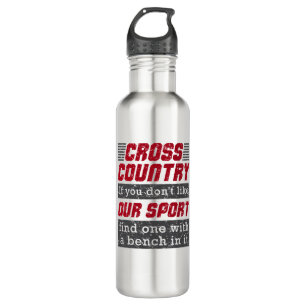 Cross Country Running lustig wie unser Sport Edelstahlflasche