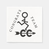 Cross Country Running Paper Napkins Serviette (Vorderseite)