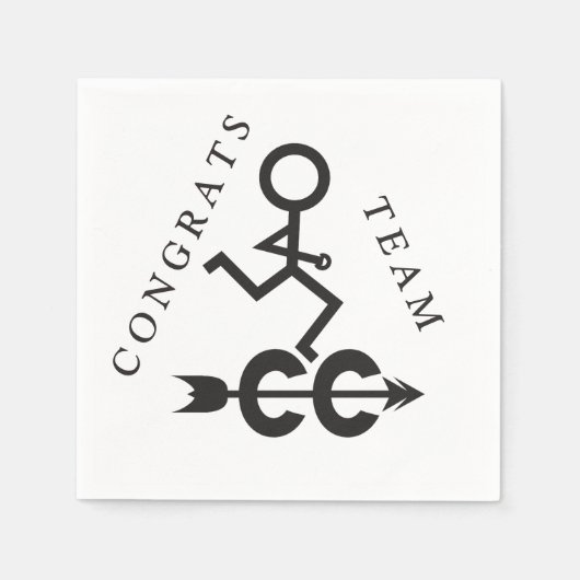 Cross Country Running Paper Napkins Serviette (Vorderseite)