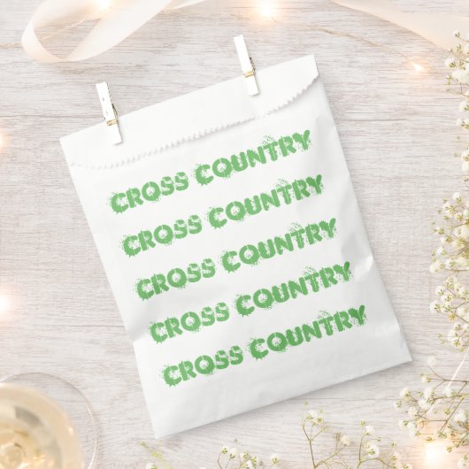 Cross Country Running Party Supplies begünstigen F Geschenktütchen (Ausgeschnitten)