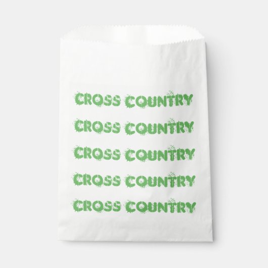 Cross Country Running Party Supplies begünstigen F Geschenktütchen (Vorderseite)