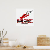 Cross Country Running Poster (Küche)