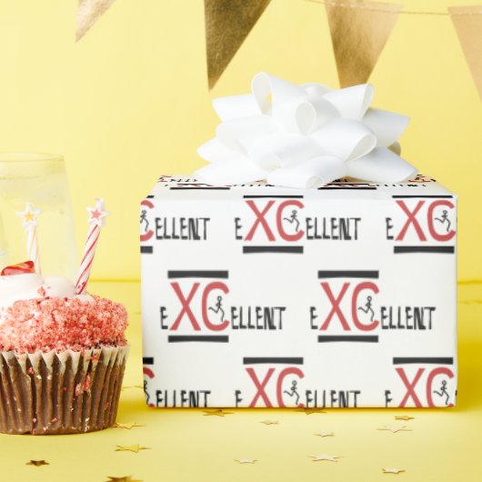Cross Country Running XC eXCellent Wrapping Paper Geschenkpapier (Geburtstagsparty)