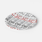 Cross Country Running - XC-Papierplatte Pappteller (Schrägansicht)