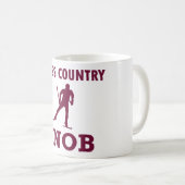 Cross Country-Ski-Snob Kaffeetasse (VorderseiteRechts)