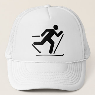 Cross Country-Ski-Symbol-Hut Truckerkappe