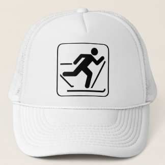Cross Country-Ski-Symbol-Hut Truckerkappe