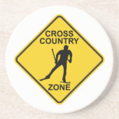 Cross Country Ski Zone Getränkeuntersetzer (Vorne)