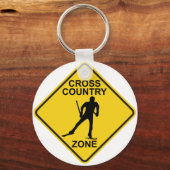 Cross Country Ski Zone Schlüsselanhänger (Vorderseite)