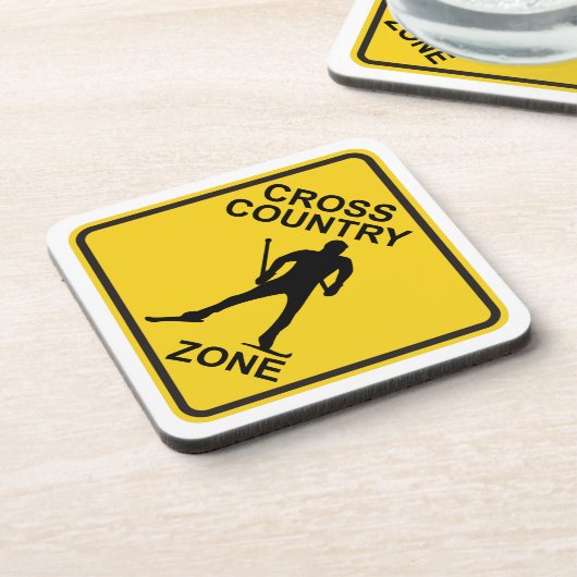 Cross Country Ski Zone Untersetzer (Linke Seite)