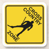 Cross Country Ski Zone Untersetzer (Vorderseite)