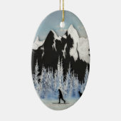 Cross Country-Skifahren Keramikornament (Rechts)