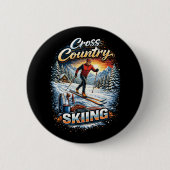 Cross Country Skiing Button (Vorderseite)