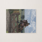 Cross Country - springendes Pferdepuzzlespiel Puzzle (Horizontal)