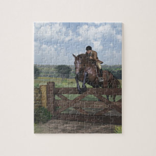 Cross Country - springendes Pferdepuzzlespiel Puzzle