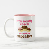 Cross Country-Trainer-(lustiges) Geschenk Zweifarbige Tasse (Links)