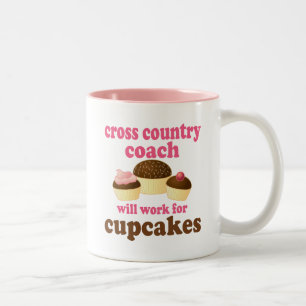 Cross Country-Trainer-(lustiges) Geschenk Zweifarbige Tasse