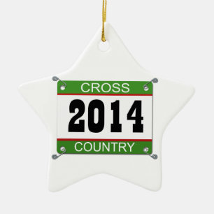 Cross Country-Verzierung - 2014 Keramik Ornament