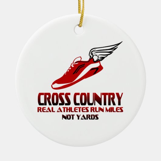 Cross Country-Verzierung Keramikornament (Vorne)