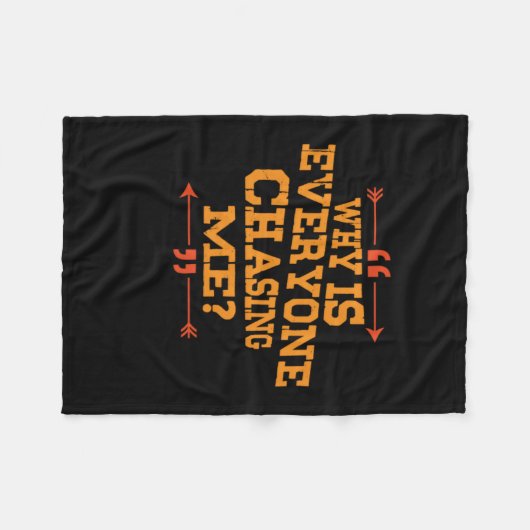 Cross Country warum jagen mich alle Fleecedecke (Vorderseite (Horizontal))