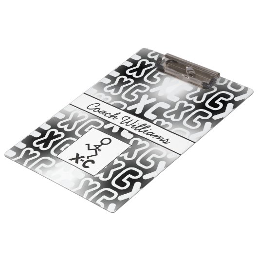 Cross Country XC Coach Clipboard Klemmbrett (Schrägansicht)