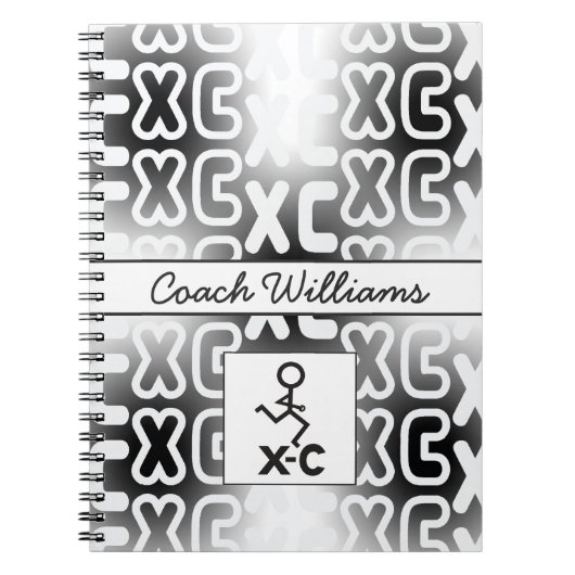 Cross Country XC Coach Notebook Notizblock (Vorderseite)
