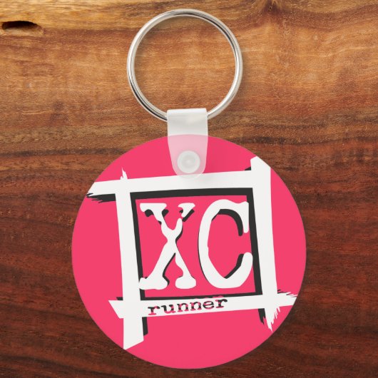 Cross Country XC Runner Schlüsselanhänger (Vorderseite)