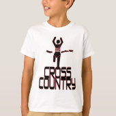 CROSS COUNTRY-ZIELLINIE-LÄUFER T-Shirt (Vorderseite)