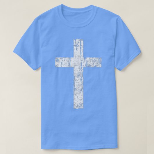 Cross Distressed Style Inspiration Christlich Fai T-Shirt (Design vorne)