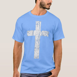 Cross Distressed Style Inspiration Christlich Fai T-Shirt