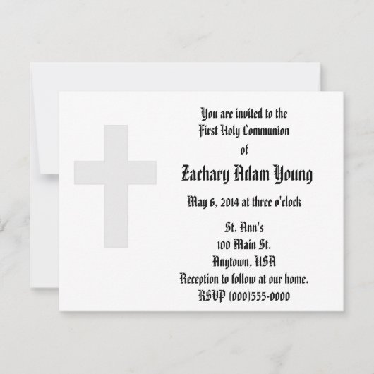 "Cross"-Einladungen Einladung (Vorderseite)