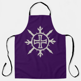 "Cross Emblem" All-Over Druck Schürze