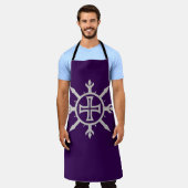"Cross Emblem" All-Over Druck Schürze (Getragen)