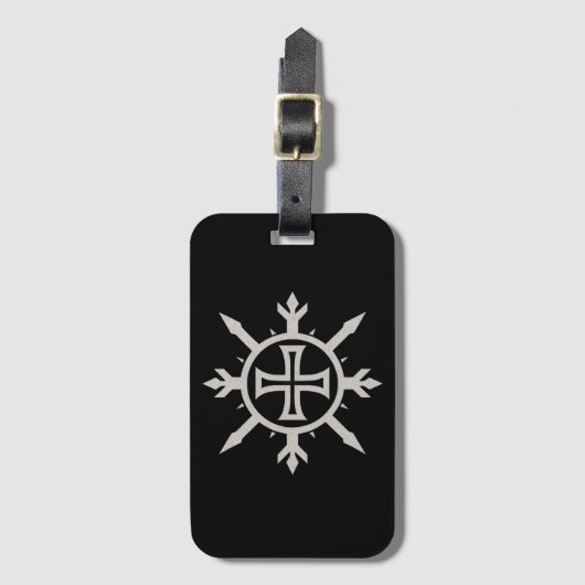 "Cross Emblem" Drawstring-Rucksack Gepäckanhänger (Vorderseite Vertikal)
