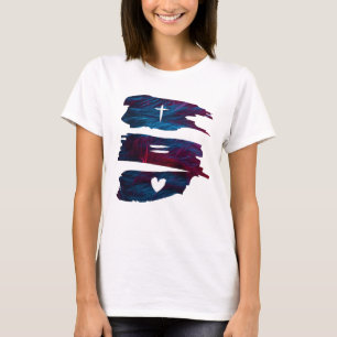 Cross-Equals-Liebe - Christlicher T - Shirt von Fr
