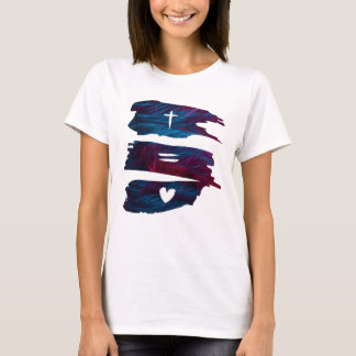 Cross-Equals-Liebe - Christlicher T - Shirt von Fr