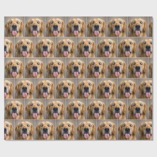 Cross Eyed Golden Retriever With Candy Corn Geschenkpapier (Flach)