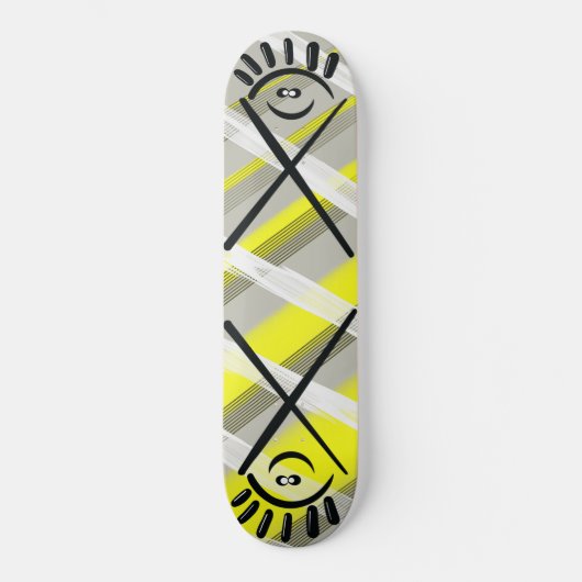 Cross Eyes – Minimal Urban Skateboard (Vorderseite)