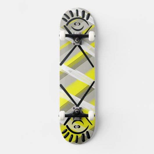 Cross Eyes – Minimales urbanes Skateboard (Vorderseite)
