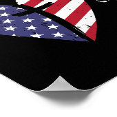 Cross Faith 4. Juli Patriotic Christlich Poster (Ecke)