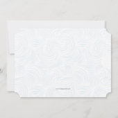 Cross Focus Blue Foto Religiöse Einladung (Rückseite)