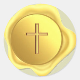 Cross Gold Siegel Sticker