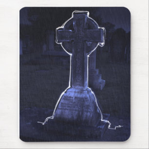 Cross Gravestone Mouse Pad Mousepad